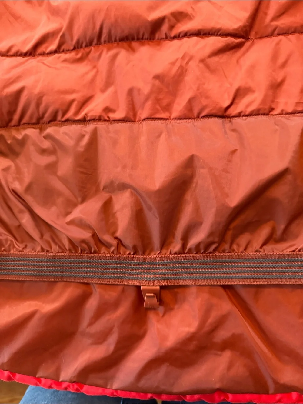 The North Face Men's Bright Red Hooded Down filled Puffer Jacket
